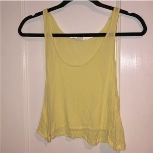Forever 21 bright yellow crop top